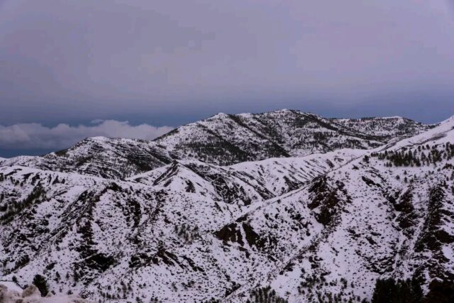Scenic landscape of the High Atlas Mountains and Berber villages