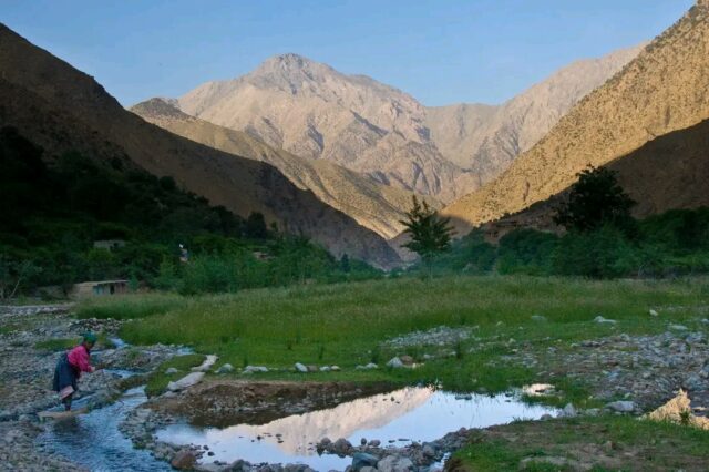 High Atlas Mountains and Tizi n’Tichka Pass on the route from Marrakech to the Sahara