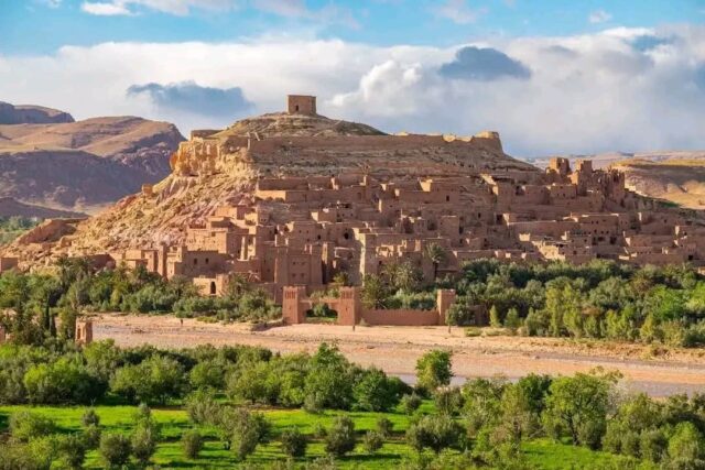 Ait Ben Haddou Kasbah near Ouarzazate on a Marrakech to Fes Sahara Desert tour