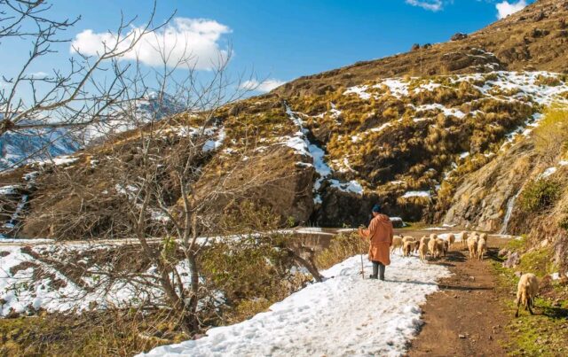 High Atlas Mountains and Tizi n’Tichka Pass on a Marrakech to Fes desert tour